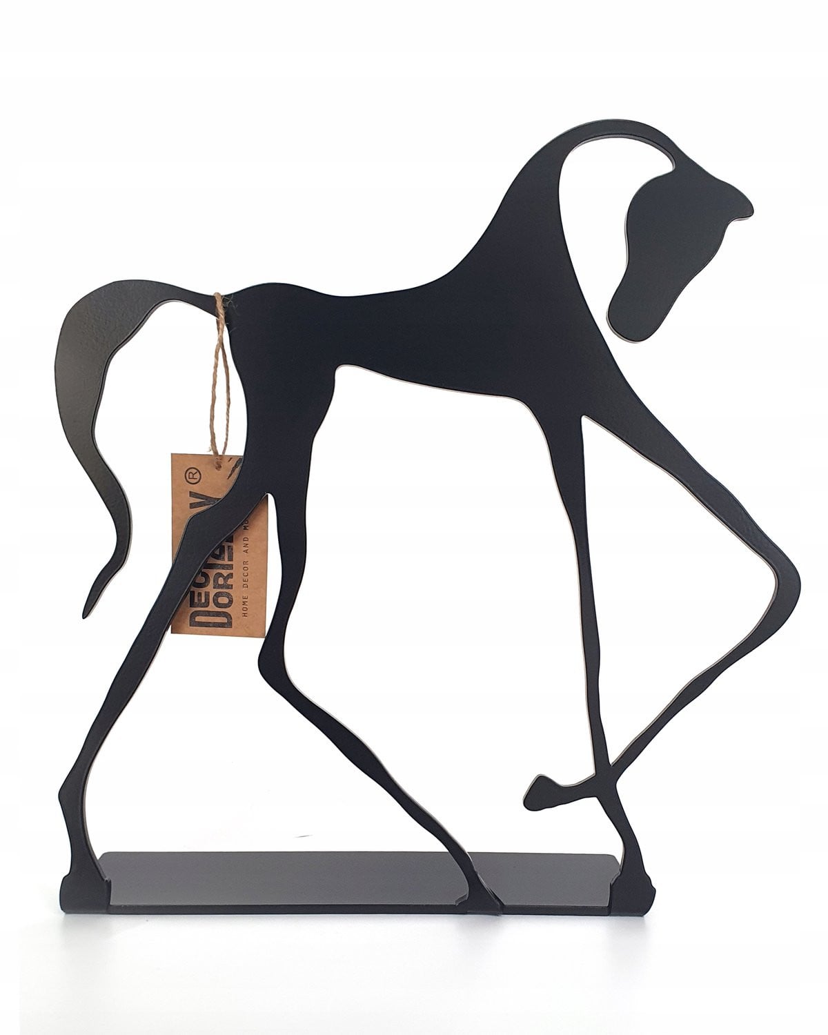 Decorizzly Grote Metalen Paard Decoratie Figuur - Zwart
