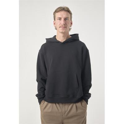 Kapuzensweatshirt CLEPTOMANICX "Boxy Hooded Ligull Boxy Crop", Herren, Gr. M, schwarz, 100% Baumwolle, unifarben, normal, ohne Ausschnitt, Sweatshirts, in lockerer Passform