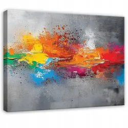 WANDDEKO Abstrakt Grau Loft Modern Bilder Schlafzimmer 60x40