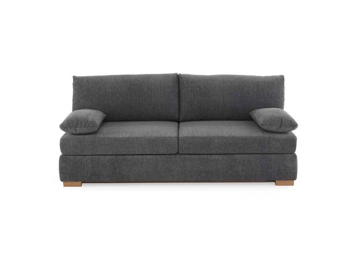 Trendstore Jelko Schlafsofa mit Bettkasten inkl. Kissen und Topper Schlaffunktion Zeitlos