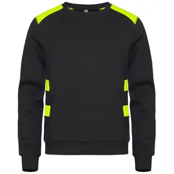 CLIQUE Ambition Roundneck Sweatshirt 11 - schwarz/gelbhigh visibility XS