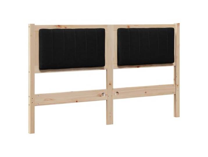 KTHLBRH Gepolstertes braunes Kopfteil aus massivem Kiefernholz mit Paneel Weiches Polyestergewebe, modernes Design, klare Linie, leicht zu reinigen, vielseitig einsetzbar