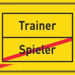 HB-Druck Trainer Spieler Schild Ortsschild A4 Rückseite selbstklebend