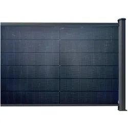 PV Zaun Classic horizontal Sichtschutzzaun Solarzaun Zaunfeld 1837 x 1350 mm Erweiterung