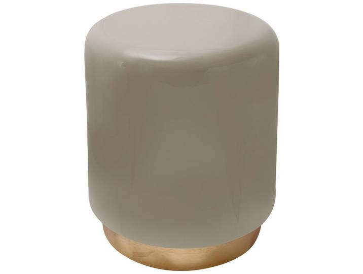Beistelltisch Art Deco 375 Goldfarben/Taupe B: 35 cm