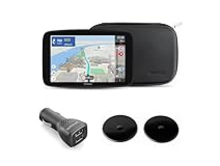 TomTom GPS GO Camper Max 2ème gnt. Premium Pack pour Camping-Car et caravanes, écran 7 avec PI dédiés, MàJ via Wi-Fi,TomTom Traffic, Alerte des ZDD, Carte Monde, mémorisation des profils, accessoires