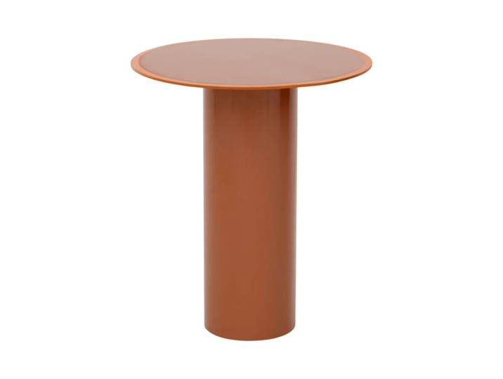 Table d'appoint en fer forgé orange ø 36 * 42.5 cm