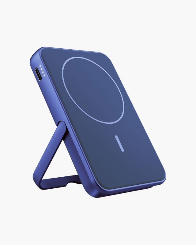 Fresh n Rebel Wireless Magnetic 5000 mAh Powerbank USB Typ-C Kabelloses Laden (True Blue) 228300