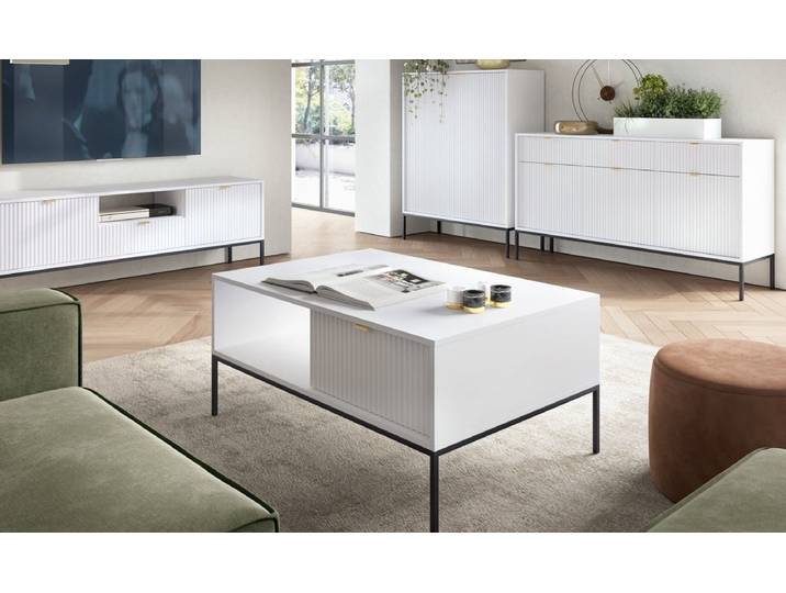 Designer Couchtisch Verilo - Grau - Schwarz - Luxusbetten24