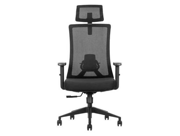 Stühle der Marke Cromad, ergonomischer Verstellbarer Stuhl, verstellbare Kopfstütze, verstellbare Lendenwirbelstütze, T-förmige Armlehnen, hochwertiger Schaumstoffsitz, Verriegelung des Teils