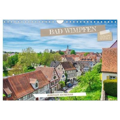Bad Wimpfen - Kurstadt am Neckar (Wandkalender 2027 DIN A4 quer), CALVENDO Monatskalender