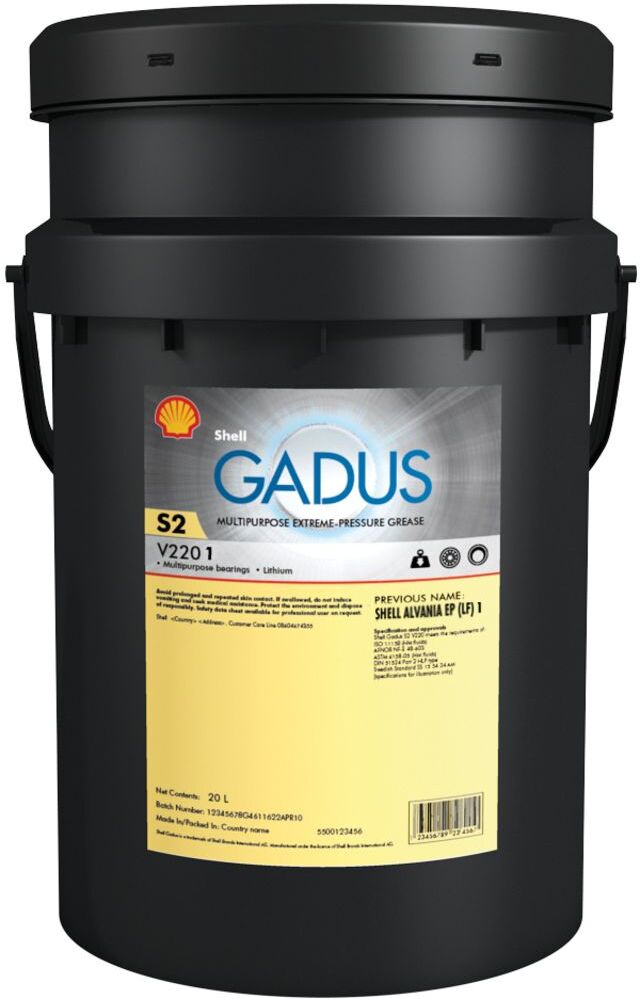 Lagerfett SHELL 550028217 Gadus S2 V220 1 18kg