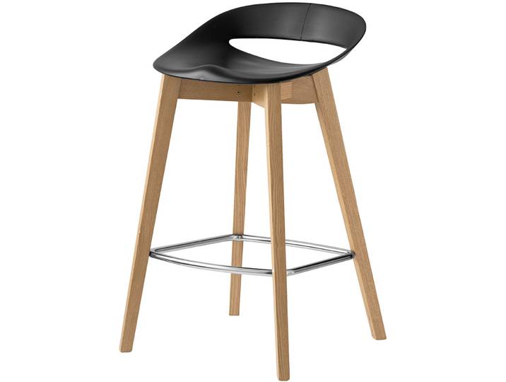 CONNUBIA Barhocker Cosmopolitan schwarz Esche/Polypropylen H 78 cm