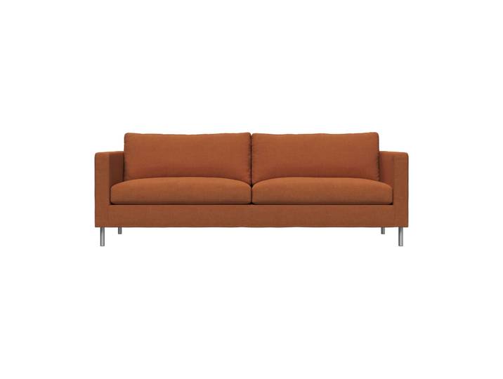 Fogia Alex 2,5 Sitz Sofa Stoff Hiro Rustred-aluminiumben