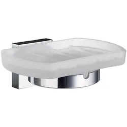 Smedbo House Seifenschalenhalter mit Schale, Accessoires, RK342P, chrom/porzellan