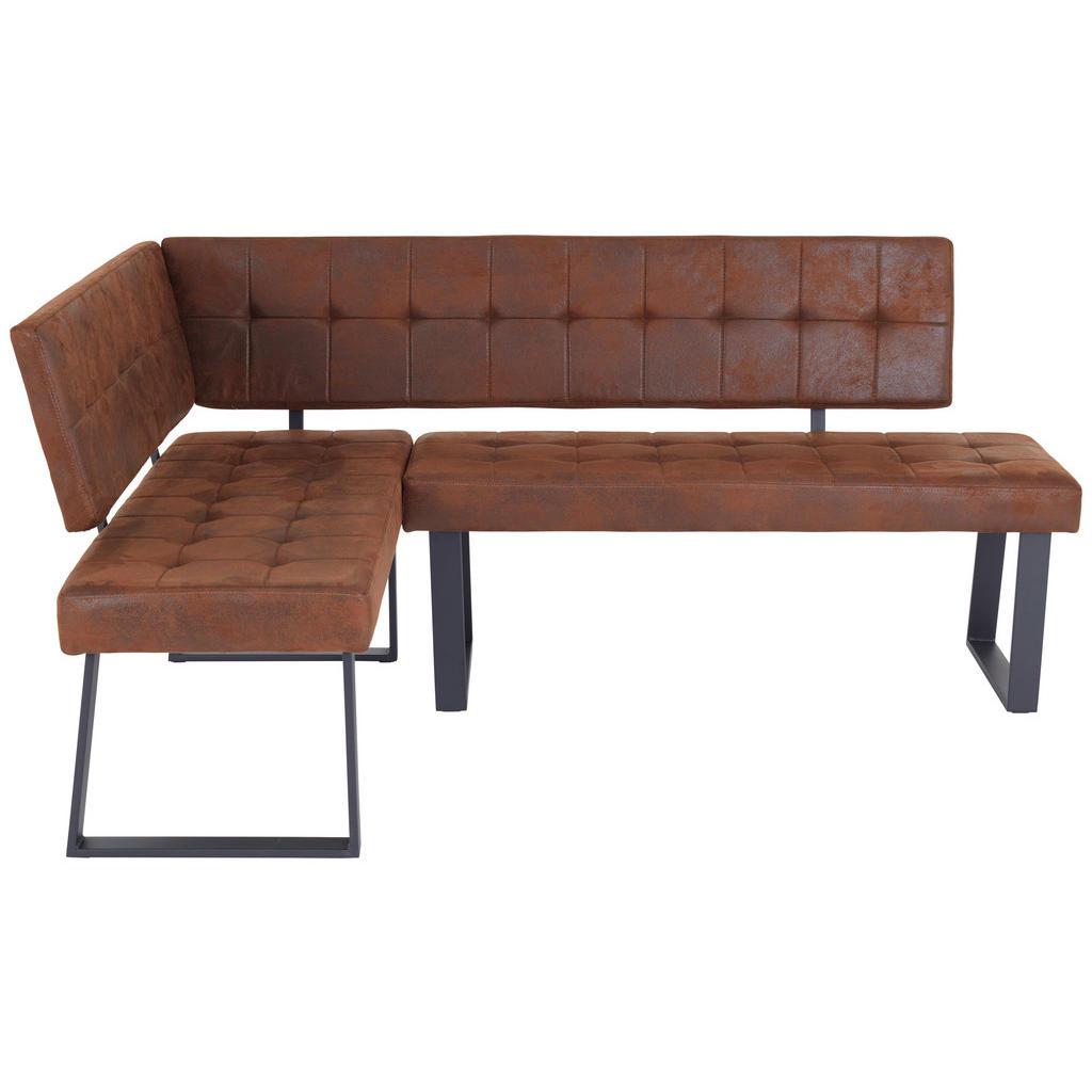 Livetastic Eckbank , Braun , Metall, Textil , nur wie online abgebildet bestellbar , 134x185 cm , Esszimmer, Bank, Eckbänke