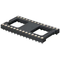 MPE 017-1-028-6 - Präzisions IC-Sockel , 28pole, 2,54mm, SMD