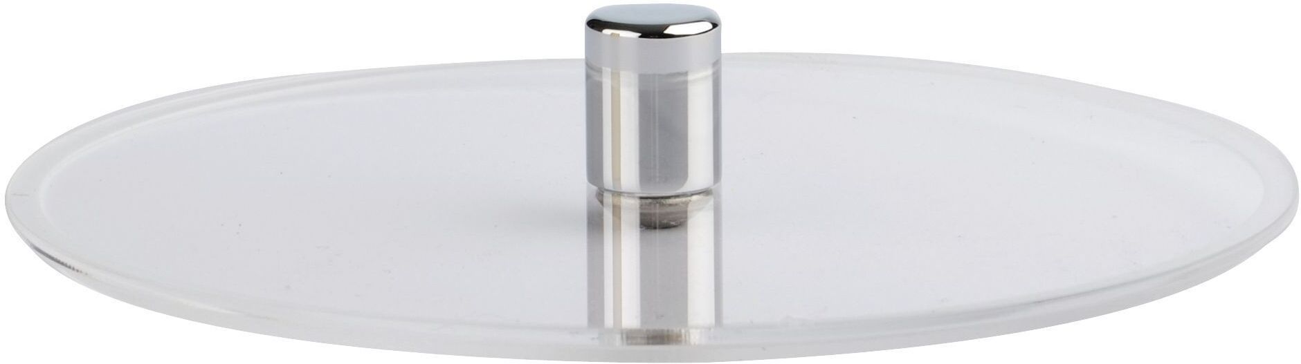 Abert Coperchio per Porta Yogurt in Policarbonato con Pomolo Inox 18/10 Diam. 15 cm Square