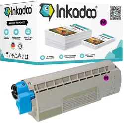 Inkadoo, Toner, Toner kompatibel zu OKI 43872306 / C5650 / C5750 Toner, magenta Magenta (M)