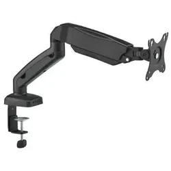 Up Up Premium Single Screen Monitor Arm 17-32", VESA 75x75, 100x100, Matte Black (Tisch, 32", 6.50 kg), Monitor Halterung, Schwarz