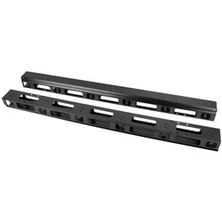 Lanberg AK-1207-B Rack Zubehör Kabelmanagementtafel, Serverschrank Zubehör, Schwarz