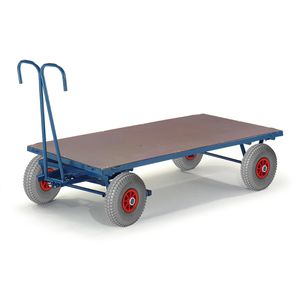 Rollcart Handwagen 15-05122, mit Plattform, Luftbereifung, Tragkraft 700kg, 1200 x 800mm