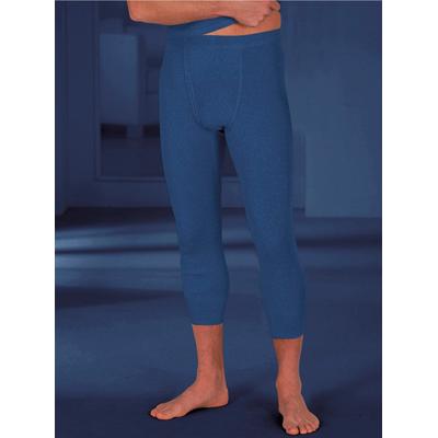 Lange Unterhose KINGS CLUB, Herren, Gr. 7, 2 Stk., blau (dunkelblau, meliert), 100% Baumwolle, Unterhosen Lange Unterhose