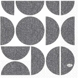 DUNI Zelltuch Serviette 33x33 cm 1/4F. Shapes