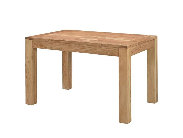 Ausziehbarer Massivholzesstisch SEPAR 120 x 80cm Braun/Braun