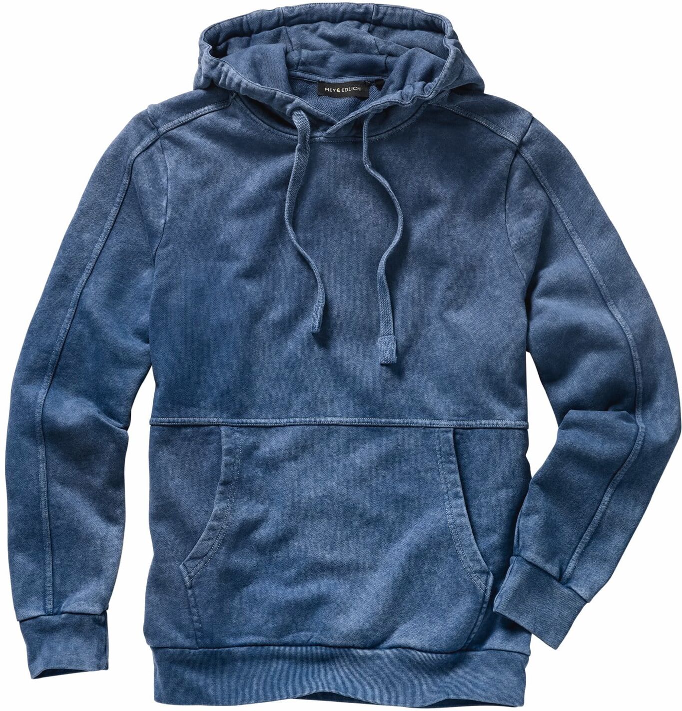 Mey & Edlich Ecken-Kanten-Denimhoodie Blau 54