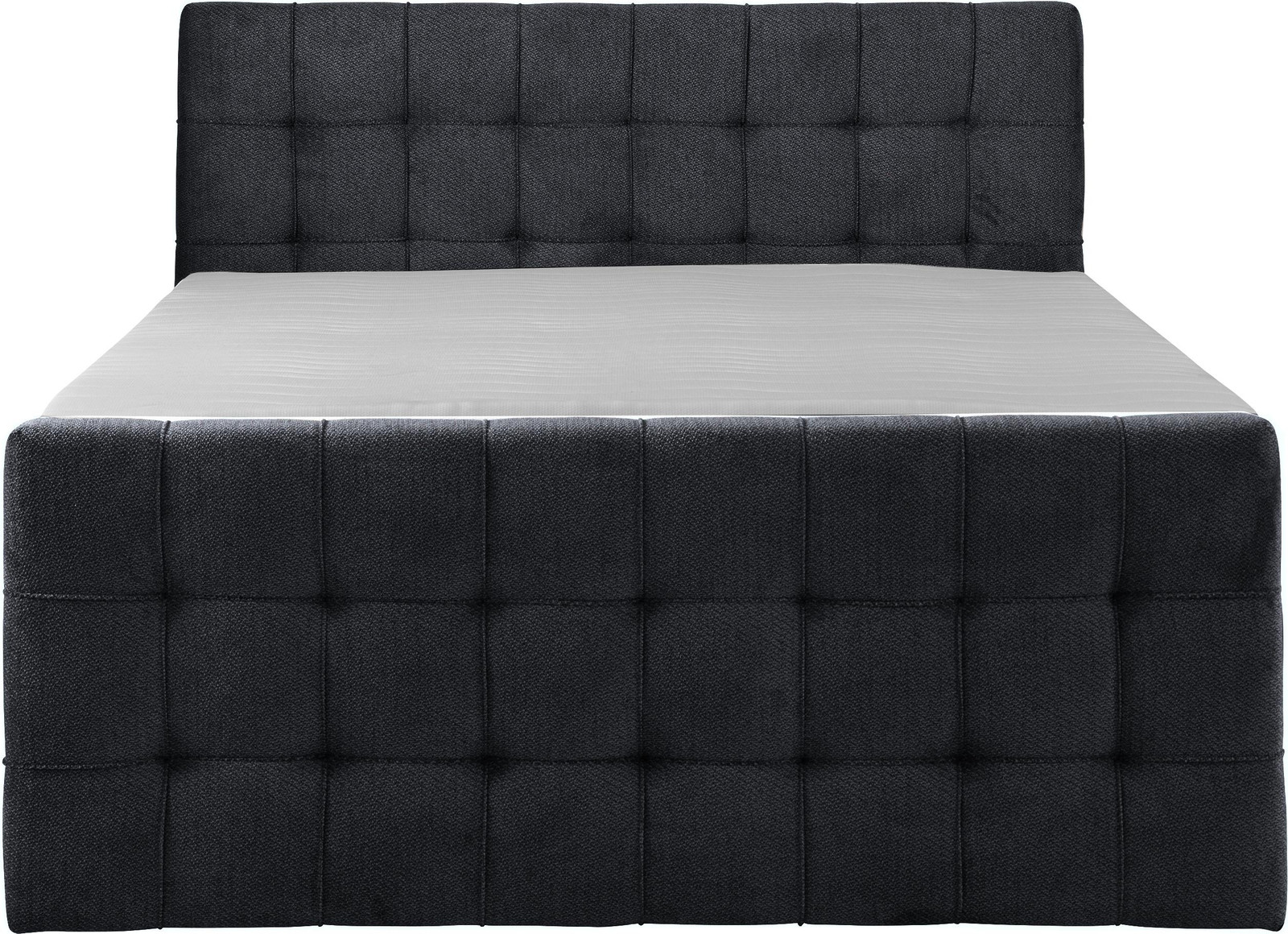 KS HOME CONCEPT Boxspringbed Imperial met bedlade, 140x200 cm, grijs