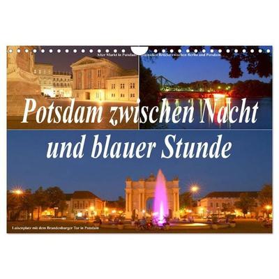 Potsdam zwischen Nacht und blauer Stunde (Wandkalender 2027 DIN A4 quer), CALVENDO Monatskalender