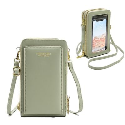 Touchscreen-Reißverschlusstasche 2023 Frühling neue Frauen Handytasche koreanische Mode Schulter Messenger Bag