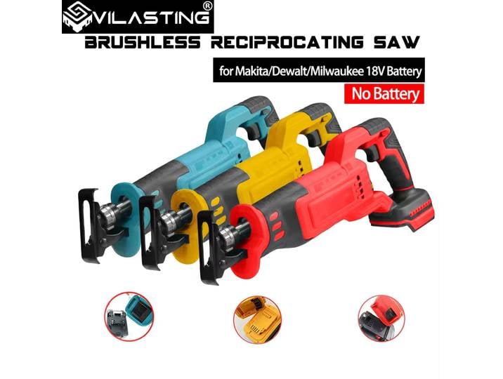 VILASTING scie alternative sans brosse scie de coupe haute puissance scie électrique domestique multifonctionnelle portative sans batterie