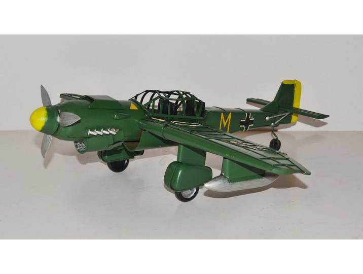 JS GartenDeko Modellflugzeug Blechflugzeug Oldtimer Marke Junkers Ju 87 Stuka L 50 cm