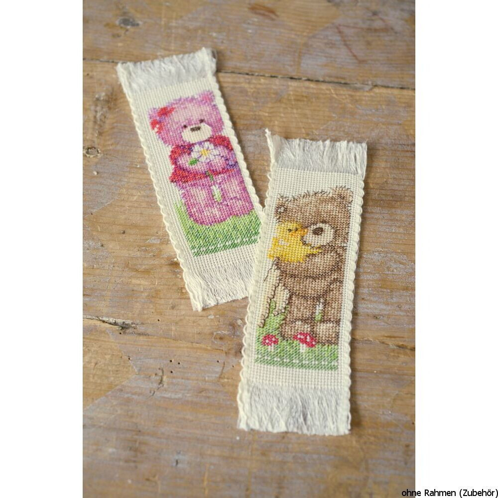 Vervaco Boeklezer voor kruissteek Popcorn set, 2 stuks