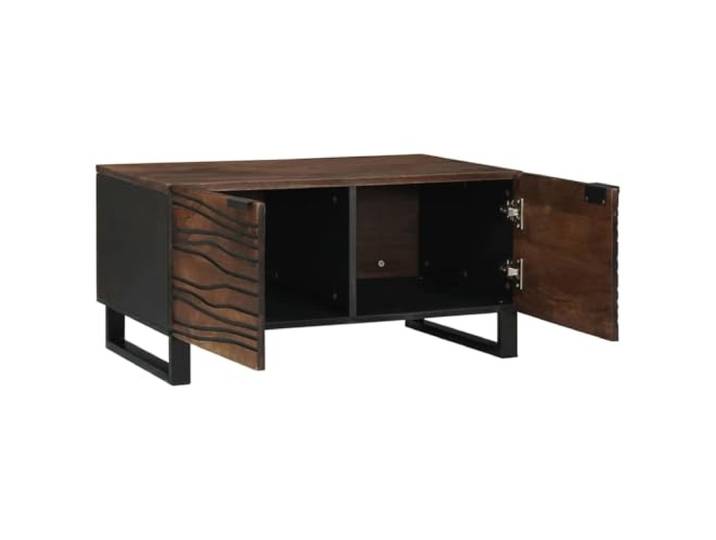 IBUQDDV Couchtisch Walnuss 80 x 50 x 40 cm Holzwerkstoff Akazienholz,stabile Oberfläche,moderner Look,klare Linien,glatte Oberflächen,praktische Ablage