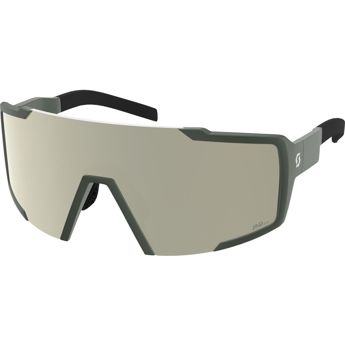 Scott Sunglasses Shield kaki green / amp white chrome s2 (6312) 2753806312368