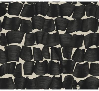 York Wallcoverings Brushed Ink Black Wallpaper