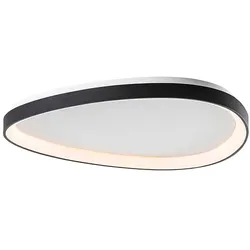 ROSSINI ILLUMINAZIONE Lotus LED-Deckenleuchte 48W 3000K IP20 – Asymmetrische Deckenleuchte aus schwarz lackiertem Metall, schlankes und elegantes Design – Rossini Group