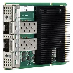 HPE E Ethernet Adapter, 10/25Gb, 2-port, SFP28, OCP3, Broadcom BCM57414 (PCI Express 3.0), Netzwerkkarte, Schwarz, Silber