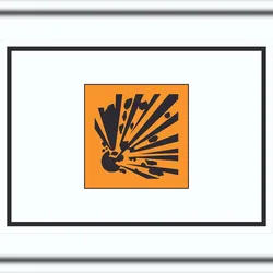HB-Druck Schild Gefahrensymbol Explosionsgefahr Symbol A3 (297x420mm)