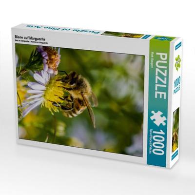 CALVENDO Puzzle Biene auf Marguerite | 1000 Teile Lege-Größe 64x48cm Foto-Puzzle für glückliche Stunden