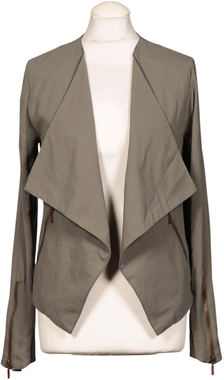 Review Damen Blazer, Grün, Gr. M, Synthetik / Elasthan / Baumwolle - Second Hand
