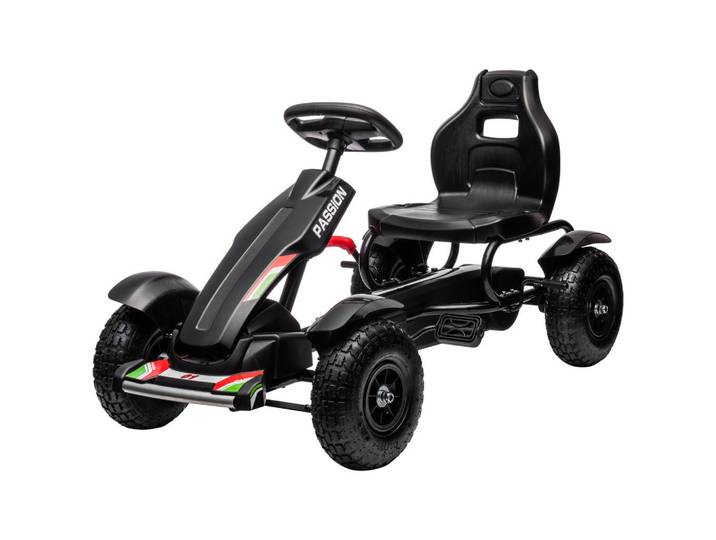 Jamb Go-Kart Schwarz, Kunststoff, Metall, 58x61x121 cm, Spielzeug, Kinderfahrzeuge