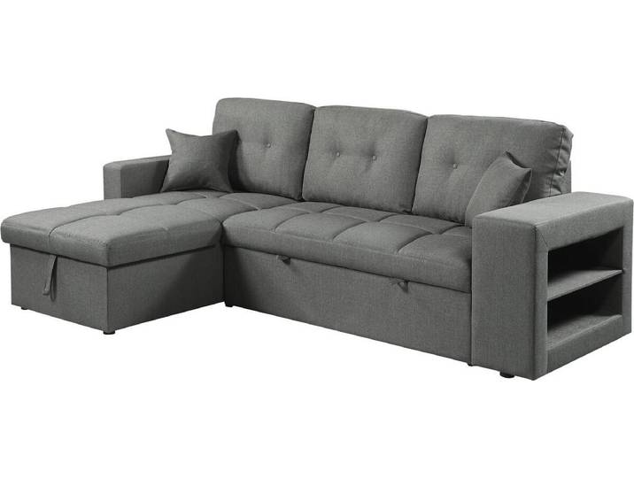 Wandelbares/umkehrbares Ecksofa im Bubble-Stil \ Axel\ – 3-Sitzer – Grau