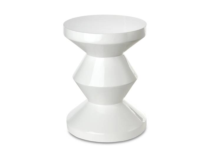 Design Beistelltisch & Hocker „Zig Zag“ Weiss Pols Potten