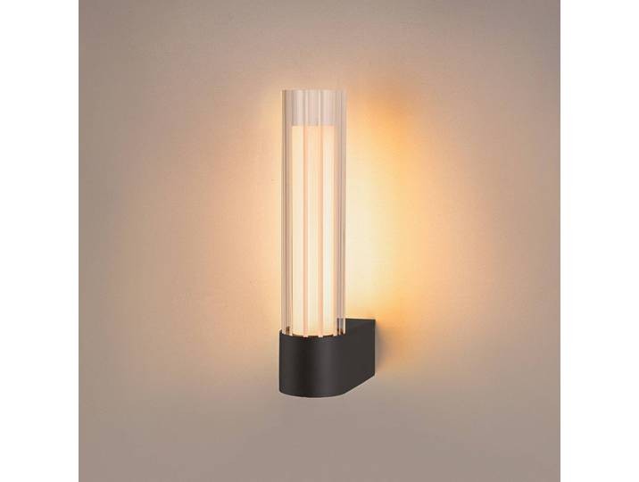 SLV Wandleuchte Lygant double, schwarz, für Badezimmer, Aluminium, Modern