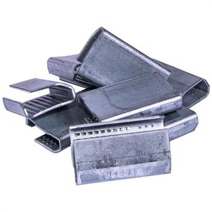 Linder Verschlusshülsen 133007KUOR, 1000 Stück, für 13mm PP/PET/Textilband, verzinkt, gezahnt