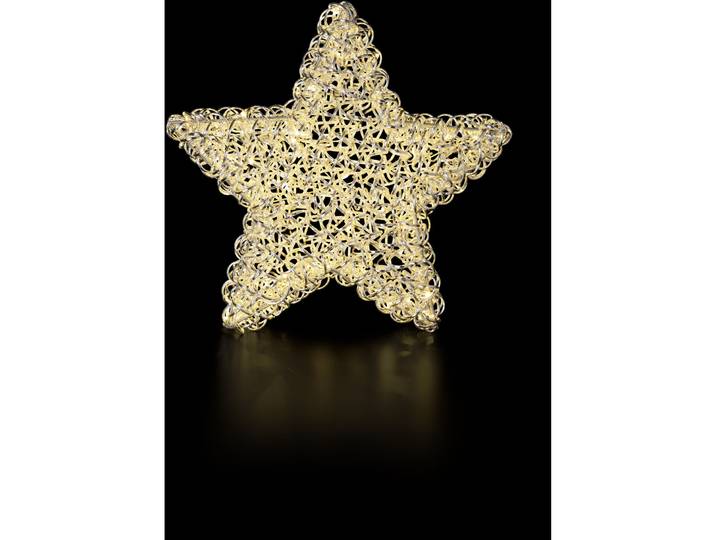 Weihnachtsbeleuchtung Star Leonis 100LED B60xT18 - Farbe: silber - Material: Metall - LED - Lichtfarbe: Warmweiss